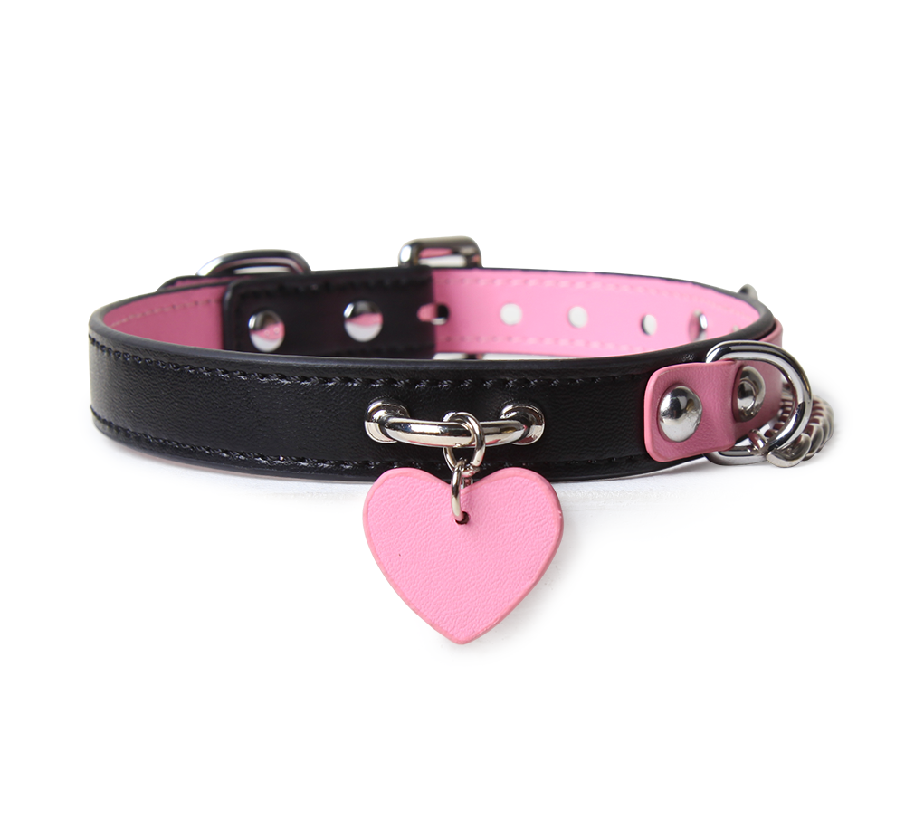 Dark Cupid|Black Collar & Chain Restraint Set